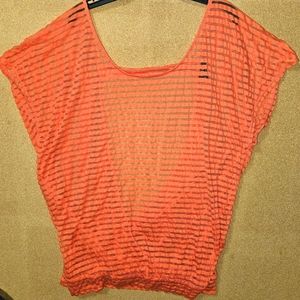 Torrid size 2 sheer open back top